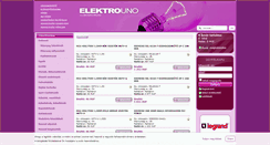 Desktop Screenshot of elektrouno.hu