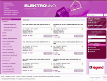Tablet Screenshot of elektrouno.hu